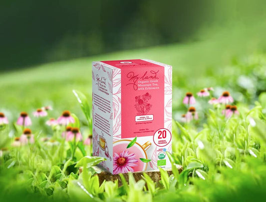 My Land Organic Greek Mountain Tea with Echinacea, Mount Olympus, 20 Bags