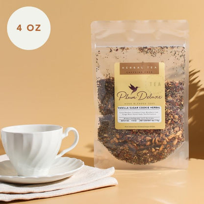 Loose Leaf Tea Sampler – 5 Caffeinated Blends Including Creme Brulee Earl Grey, Peach Oolong, Citrus Mint, Pecan and Floral Black – 75 to 100 Cups – Handcrafted in USA – Plum Deluxe