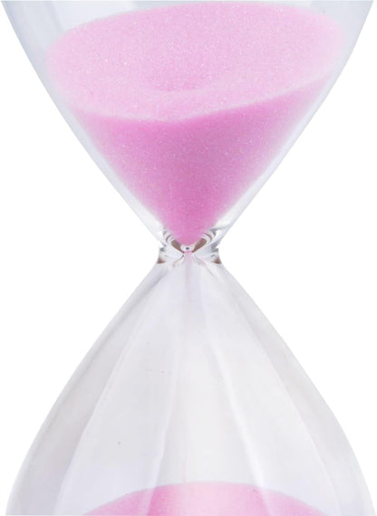 Hourglass, HoveBeaty Hand-Blown Sand Timer Set for Time Management 15 Minutes Durable Glass Construction (15 Min, Black)