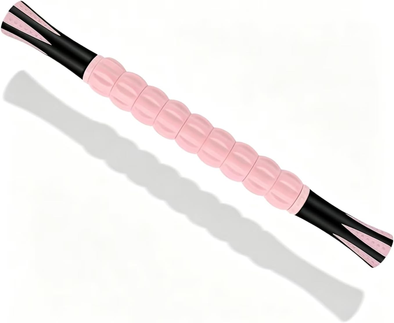 Muscle Roller Stick - A Full-Body Massage Roller that Can Relieve Muscle Soreness, Cramps and Tension After Exercise. It is a Handheld Physical Therapy and Recovery Tool（Black and Purple）