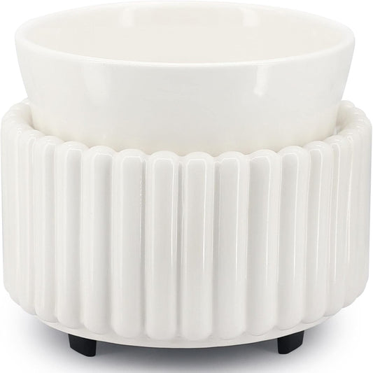 VICTORIA AROMA Ceramic Wax Melt Warmer 3-in-1 Candle Wax Warmer for Scented Wax Melter Electric Fragrance Wax Burner for Home Office Bedroom Gift & Decor…