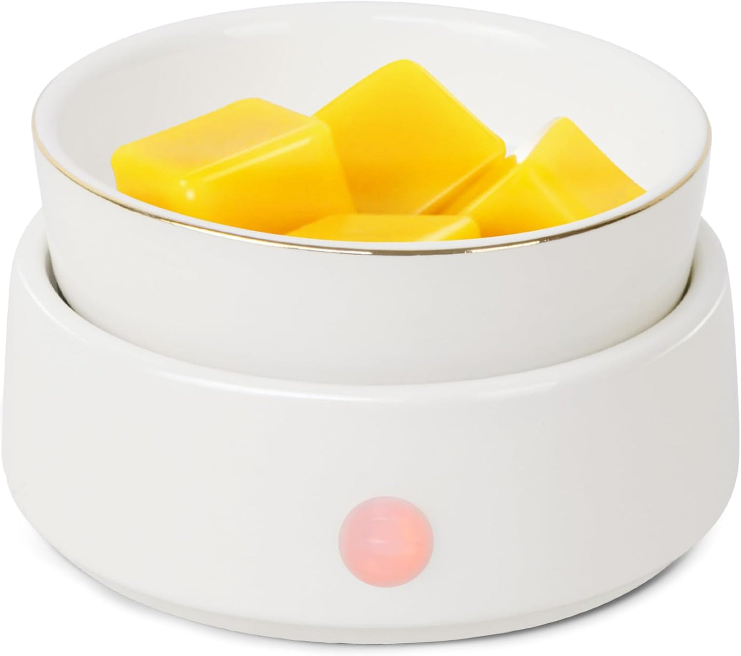 Candle Wax Melt Warmer with Safety Timer Auto Shut-Off Ceramic Electric Wax Burner Melter Timer Adjust Fragrance Intensity for Scented Wax Melts Candle Jars Essential Oils Home Office Gift Decor