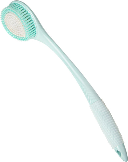 BEDELITE Back Scrubber for Shower, Soft Bath Brush Long Handle for Men & Women(16.4 Inches), Anti Slip Body Scrubber Exfoliator for Cleaning(Blue)