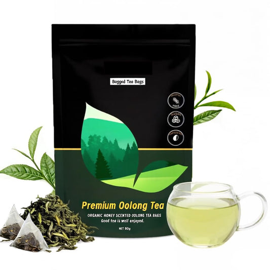 Organic Whole Leaf Oolong Tea Bags | Calming & Relaxing Tea for Daily Stress Relief, Cortisol Balance & Digestive Ease | 20 Bags of Premium Loose Leaf Style Tea | Vegan, Non-GMO | Perfect for Morning Focus & Evening Unwind