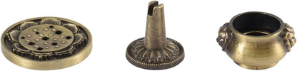 Incense Burner, Copper Incense Holder Cone Holder Gourd Incense Burner for Joss Stick, Tower Incense, Incense Coil (3 Styles)