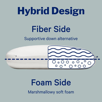 Casper Sleep Essential Cooling Foam Pillow, Standard Size – Firm Memory Foam with Cooling Cover, Supports Side Sleepers, Breathable & Pressure-Relieving
