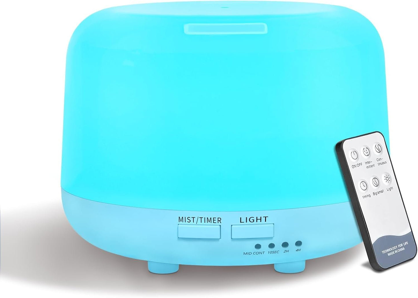 300ML Essential Oil Diffuser, Remote Control Ultrasonic Aromatherapy Oil Diffusers Cool Mist Humidifier, Waterless Auto-Off and 7 LED Light Colors for Bedroom, Yoga, SPA, Baby