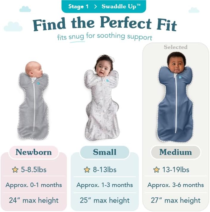 Love to Dream Swaddle UP, Baby Sleep Sack, Self-Soothing Swaddles for Newborns, Get Longer Sleep, Secure Fit Helps Calm Startle Reflex, New Born Essentials for Baby, 1.0 TOG, 13-19 lbs, Deep Olive