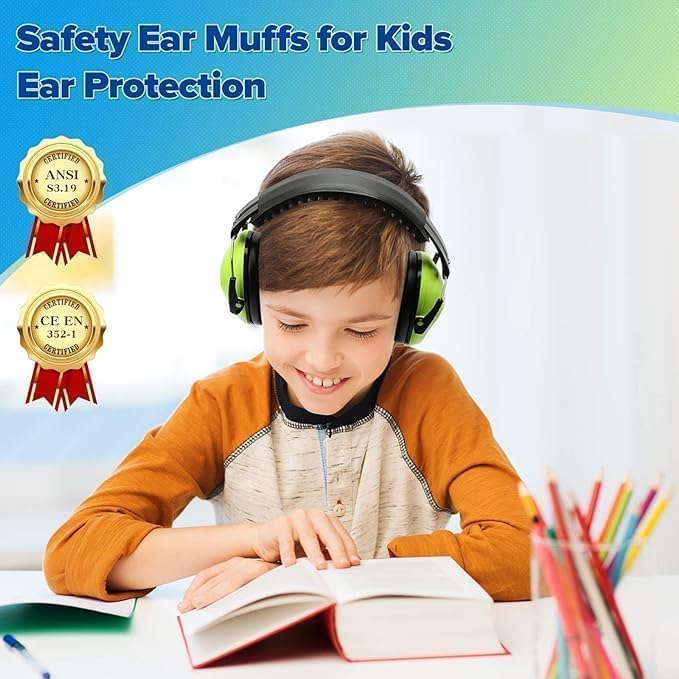 Floriogra 2 Pack Noise Canceling Headphones for Kids, Kids Ear Protection Earmuffs for Autism, Toddler, Children, Noise Cancelling Sound Proof Earmuffs/Headphones for Concerts, Air Shows, Fireworks