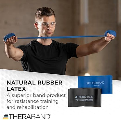 THERABAND Resistance Bands Set, Professional Non-Latex Elastic Band