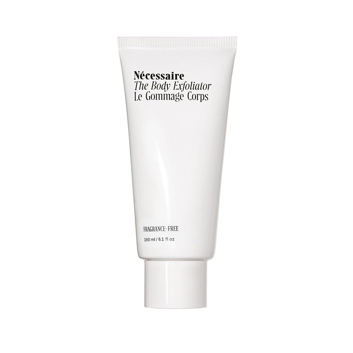 Nécessaire The Body Exfoliator. Eucalyptus. AHA/BHA/PHA. Resurface Skin. Smooth KP and Rough Patches. Hypoallergenic. Dermatologist-Tested. 180 ml / 6.1 fl oz
