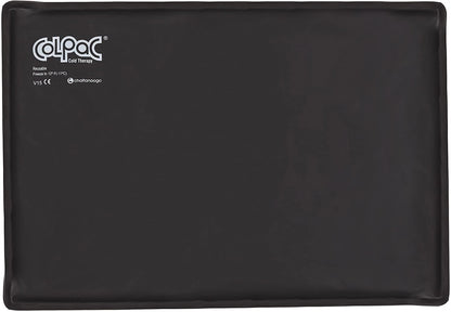 Chattanooga ColPac - Reusable Gel Ice Pack - Black Polyurethane - Standard - 10 in x 13.5 in - Cold Therapy - Knee, Arm, Elbow, Shoulder, Back - Aches, Swelling, Bruises, Sprains, Inflammation