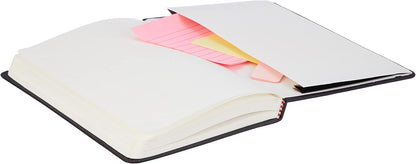 Amazon Basics Classic Lined Writing Notebook for Note Taking and Journaling, Hardcover with Elastic Closure, 240 Pages, 5" x 8.25", Black