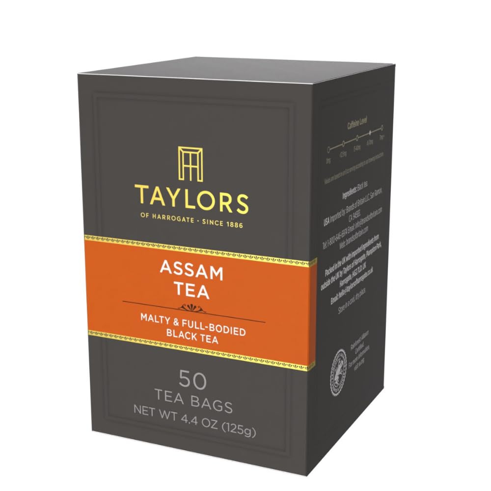 Taylors of Harrogate Assam Black Tea Bags, 50ct (Pack of 1)