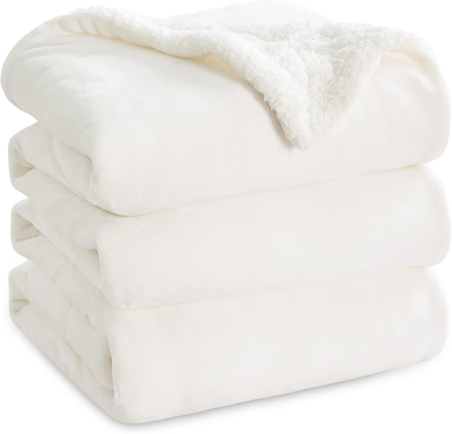 Bedsure GentleSoft Sherpa Fleece Throw Blanket for Couch, Non-Heated, Thick & Warm Cozy Blanket for Winter, Soft Fuzzy Plush Throw Gifts for Women and Men, Grey, 50x60 Inches