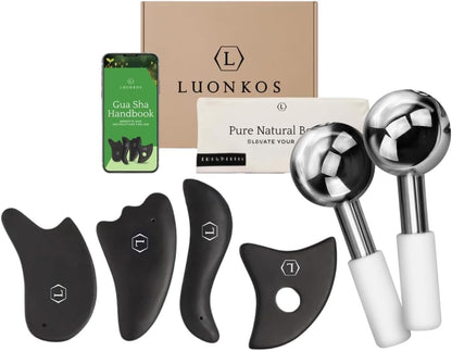 Bian Stone Guasha Tool for Face and Body Sculpting - Gua Sha Facial Tools
