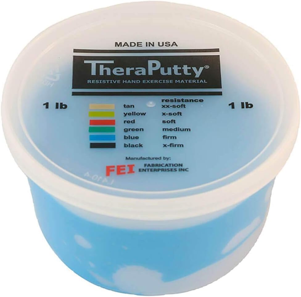 CanDo TheraPutty Standard Hand Exercise Putty for Rehabilitation, Exercises, Hand Therapy, Occupational Therapy, Hand Strengthening, Improve Motor Skills, Stress Relief