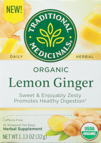 Traditional Medicinals Tea, Organic Triple Mint - Supports Healthy Digestion - Kosher, Non-GMO, Caffeine-Free - 16 Tea Bags