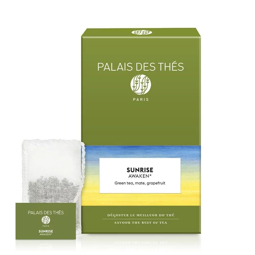 Palais des Thés - Sunrise Wake Up - Green Tea & Mate - 20 Cotton Tea Bags