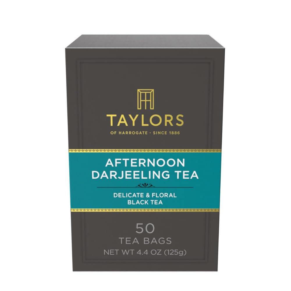 Taylors of Harrogate Afternoon Darjeeling Black Tea, 50ct (Pack of 1)