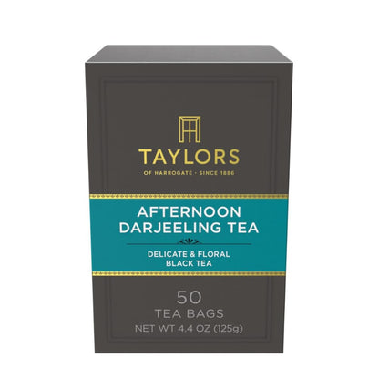 Taylors of Harrogate Afternoon Darjeeling Black Tea, 50ct (Pack of 1)