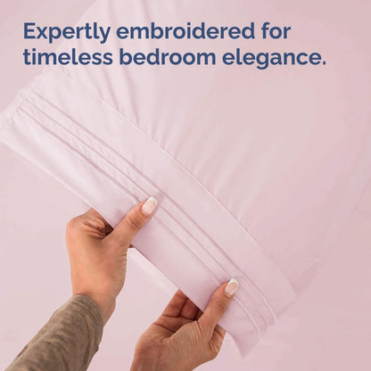 Standard Pillow Cases Set of 10 - Ultra Soft Hotel Quality Pillowcase Covers - Comfy, Cozy & Wrinkle Free - Shrink, Stain and Fade Resistant - Machine Washable Pillow Protectors - 10 Pcs Set - White - Colors A