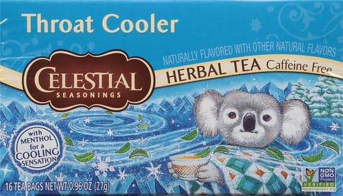 Celestial Seasonings Chamomile Tea Bags - Honey Vanilla Herbal Tea, Caffeine Free, 20 Bags Per Box (Pack of 6)