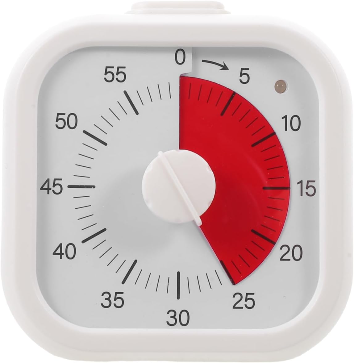 NUOBESTY Kitchen Timer 60 Minute Visual Desk Timer with Clip Silent Analog Countdown for Cooking Baking Classroom and Homework Management