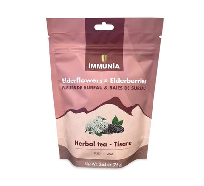 Elderflower & Elderberry Bulk – Herbal Tea Blend for Wellness (Makes up to 75 Cups) | Ideal for Baking, Jelly & Cookies | 75 g (Loose Bulk)