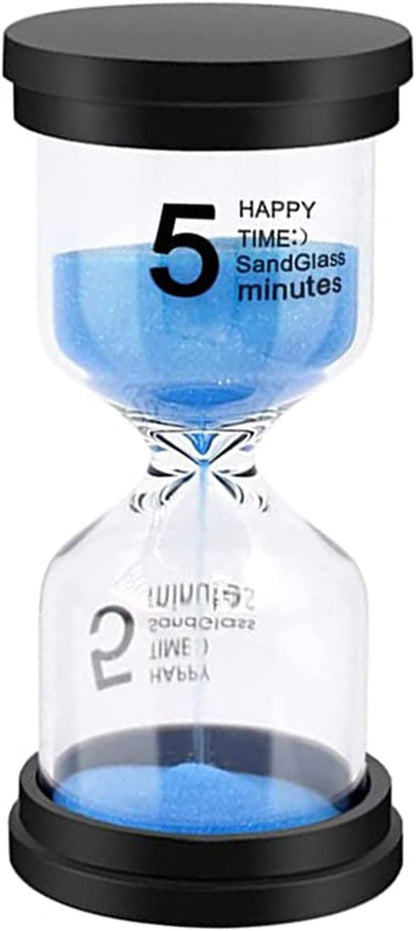 Sand Timer, Sand Timers Colorful 1/3/5/10/15/30 Minutes Sandglass Timer with Protective Cover for Classroom Home Office Cooking (Pack of 6) Multicolor