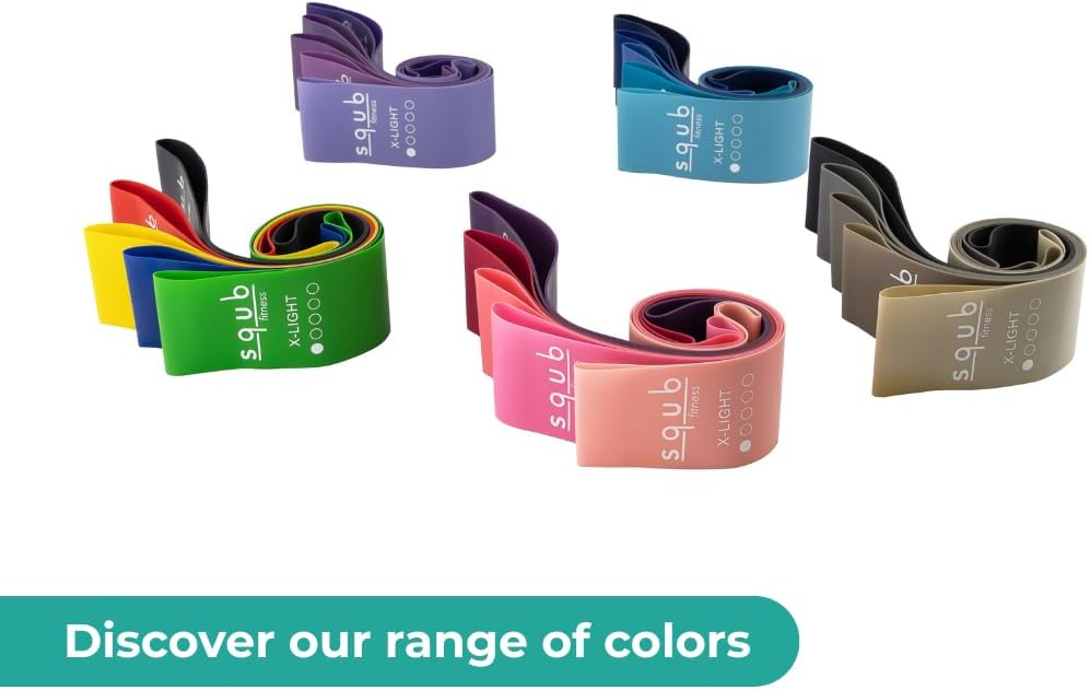 Fitness Resistance Bands Set Stretch Bands for Exercise Bands Resistance for Home Workout Bands, with Handles Bands for Working Out Portable Fitness Bands Resistance Bands for Women Elastic Band