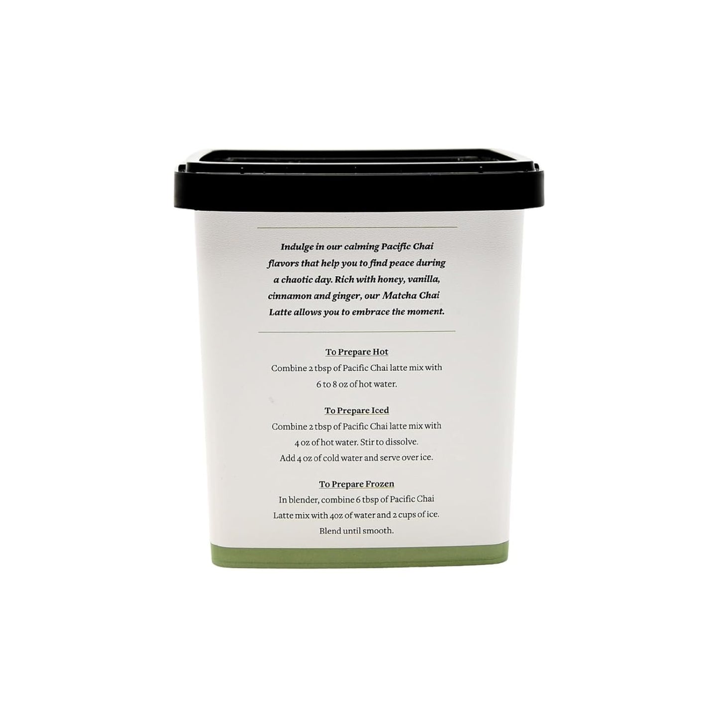 Pacific Chai Matcha Chai Latte Mix, Instant Matcha Tea Latte Drink Mix, Gluten Free, Kosher Certified Powder Beverage, Café Style Latte, 9 Oz (Pack of 1)