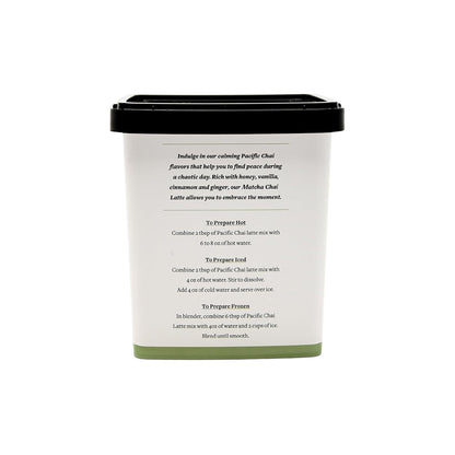 Pacific Chai Matcha Chai Latte Mix, Instant Matcha Tea Latte Drink Mix, Gluten Free, Kosher Certified Powder Beverage, Café Style Latte, 9 Oz (Pack of 1)