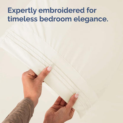 Standard Pillow Cases Set of 10 - Ultra Soft Hotel Quality Pillowcase Covers - Comfy, Cozy & Wrinkle Free - Shrink, Stain and Fade Resistant - Machine Washable Pillow Protectors - 10 Pcs Set - White - Colors B