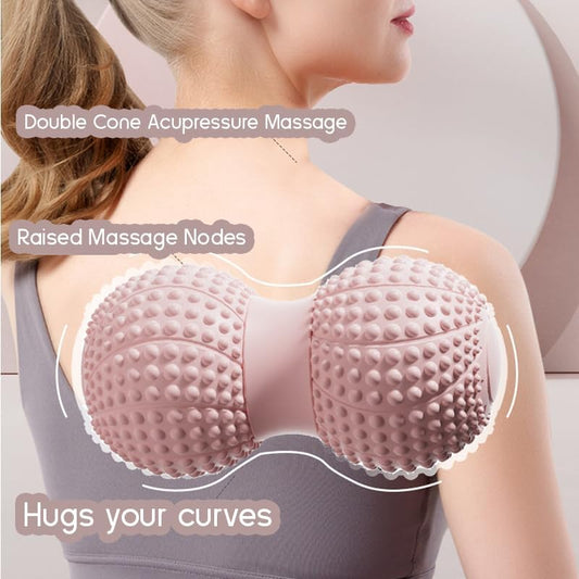 Peanut Massage Ball for Myofascial Release & Muscle Relaxation - Deep Tissue (Purple)