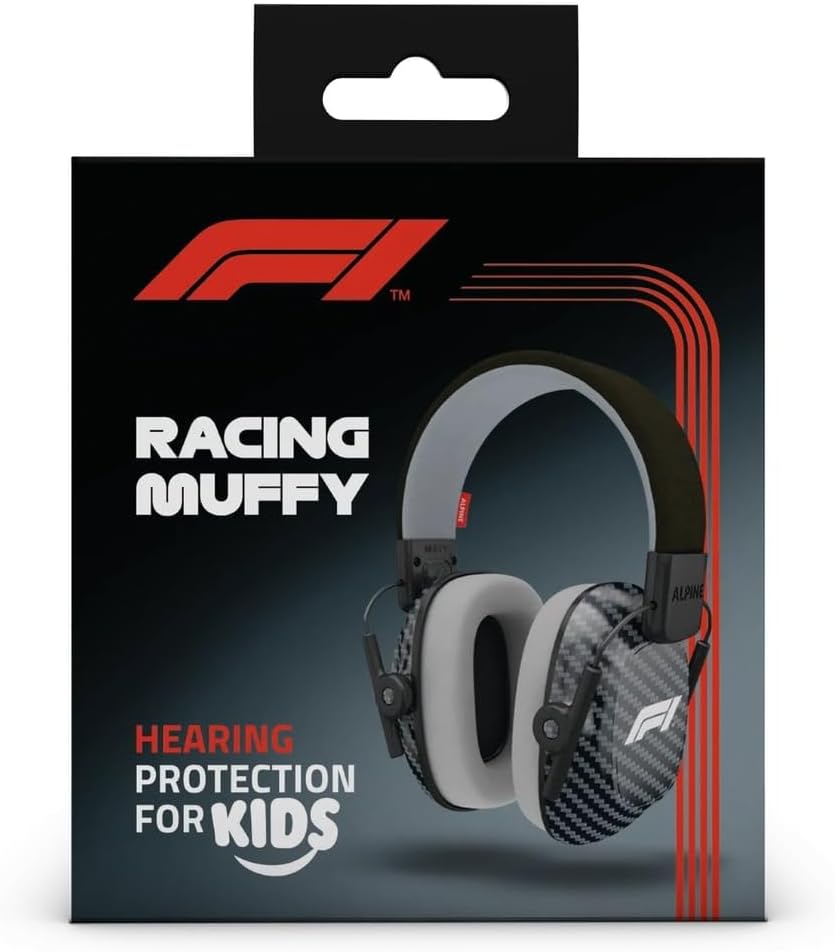 Alpine Muffy Kids - Hearing Protection - CE & ANSI Certified - Adjustable for Ages 3-16 years - Noise Cancelling Headphones - 25dB Sound Reduction Ideal for Protection and Concentration Aid – Black