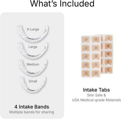 Intake Breathing Nasal Strip Starter Kit (15 Count, Black) - Boost Oxygen Intake, Reduce Snoring, Improve Sleep Quality - Sweat Resistant, Skin Safe Nasal Strips - Extra Strength Snoring Solution