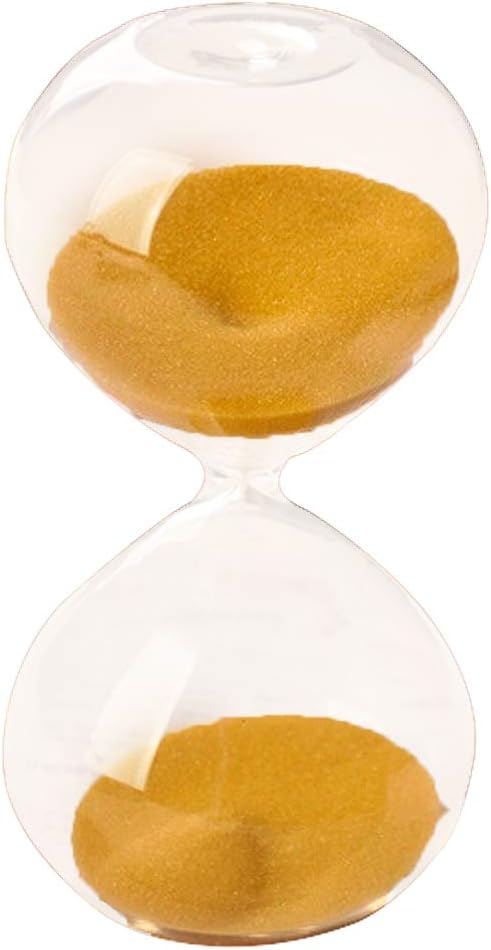 Graces Dawn Super Beautiful Transparent Glass Hourglass Sand Timer 60 Minutes with (Black)