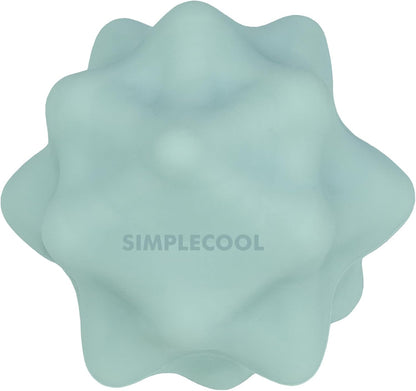 Small Spiky Massage Ball Trigger Point Massage Tool. Solid Bumpy Massager Balls for Deep Tissue Myofascial Release Hand Foot Plantar Fasciitis Pain Relief Knots Acupoint Yoga Fitness. 2.2×2.1in (Blue)