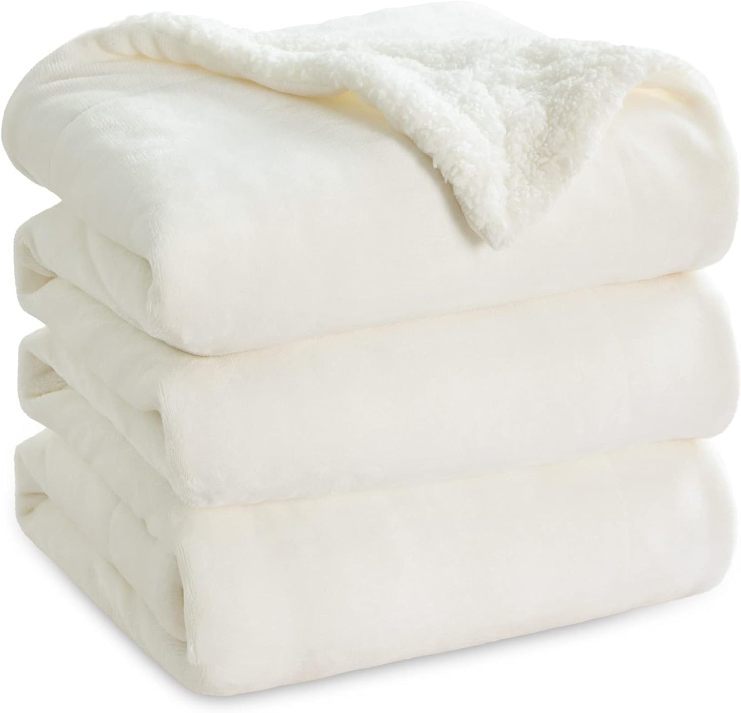 Bedsure GentleSoft Sherpa Fleece Throw Blanket for Couch, Non-Heated, Thick & Warm Cozy Blanket for Winter, Soft Fuzzy Plush Throw Gifts for Women and Men, Grey, 50x60 Inches