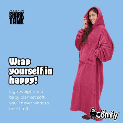 THE COMFY Dream | From Shark Tank | Patented | No Sherpa | Light Wearable Blanket Hoodie | Gift for Women & Men | One Size