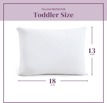 CirclesHome Pillow Protectors 4 Pack Standard Zippered - 100% Cotton Breathable Pillowcases - Protects Pillows from Dirt, Dust and Debri (Standard - Set of 4 - 20x26)