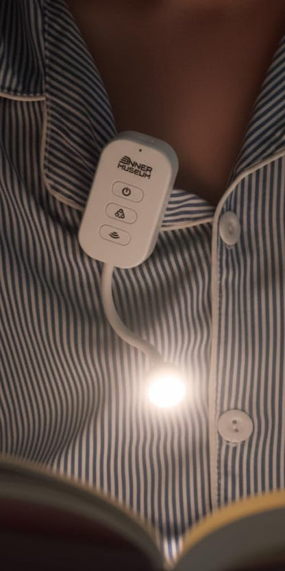 Clip-On Light for Clothes with Portable Case – Book Light, USB Rechargeable LED Lamp for Reading in Bed, Eye-Friendly 3 Color Modes, 3-Level Dimming