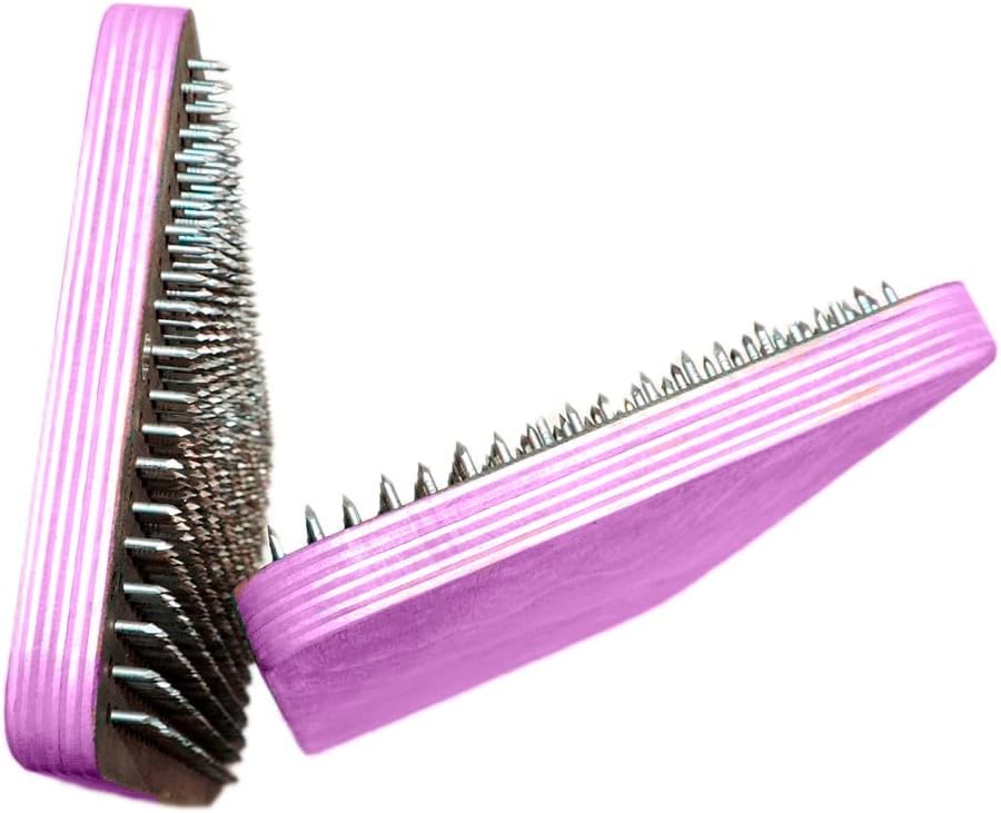 Sadhu Board with Galvanic Nails Yoga for Beginners Practice Meditation Standing Folding Board Violet Nails Step 0,31 in