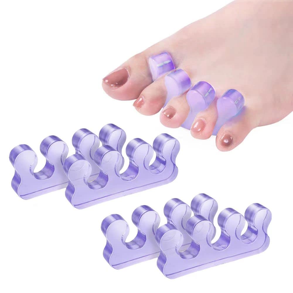 Pedicure Toe Separators for Bunion & Nail Polish Orthopedic Gel Toenail Dividers, Soft Gel Pedicure Kit Suitable for Salon Supplies, Beauty Tools for Toenail Separation