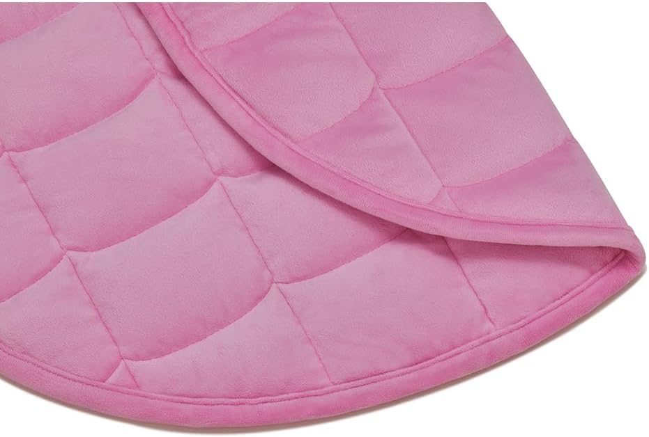 TONGDADA Weighted Lap Blanket 7lbs for Adult,Perfect for Relaxation, Lounging, Napping, Sleeping & Travel,Luxury Minky Weighted Body Blanket,Weighted Throw Blanket-Dark Grey Minky Dot, 29" x 24"