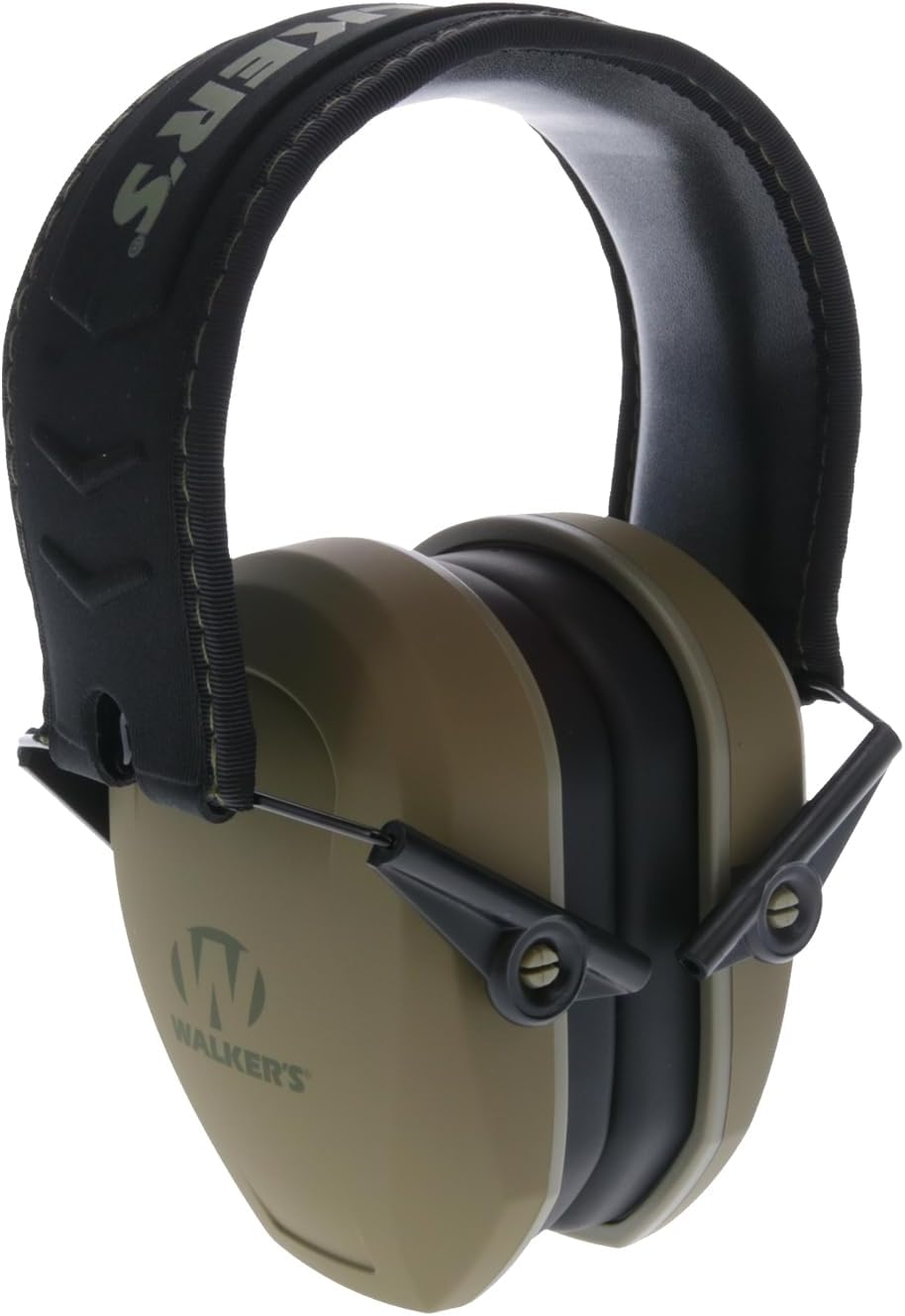 Walker's Razor Slim Passive Earmuffs Ultra Low Profile 27dB NRR Light Weight