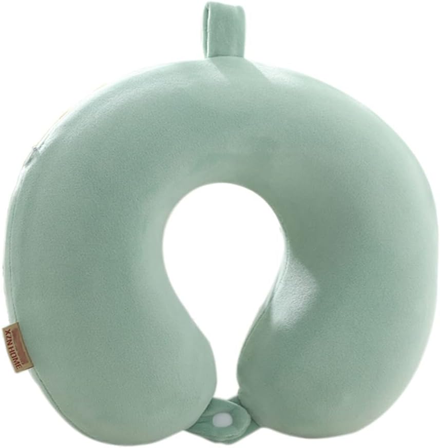 GDEOUP Travel Pillow 100% Pure Comfortable U Shape Memory Foam Pillows Neck and Head Support Portable Travel Neck Pillow Suitable for Planes Airplane for Traveling,Train,Self-Drivingng Car,(Grey)