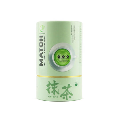 EFOOFAN Organic Ceremonial Matcha Powder, 1st Harvest Shade-Grown, 45g Tin