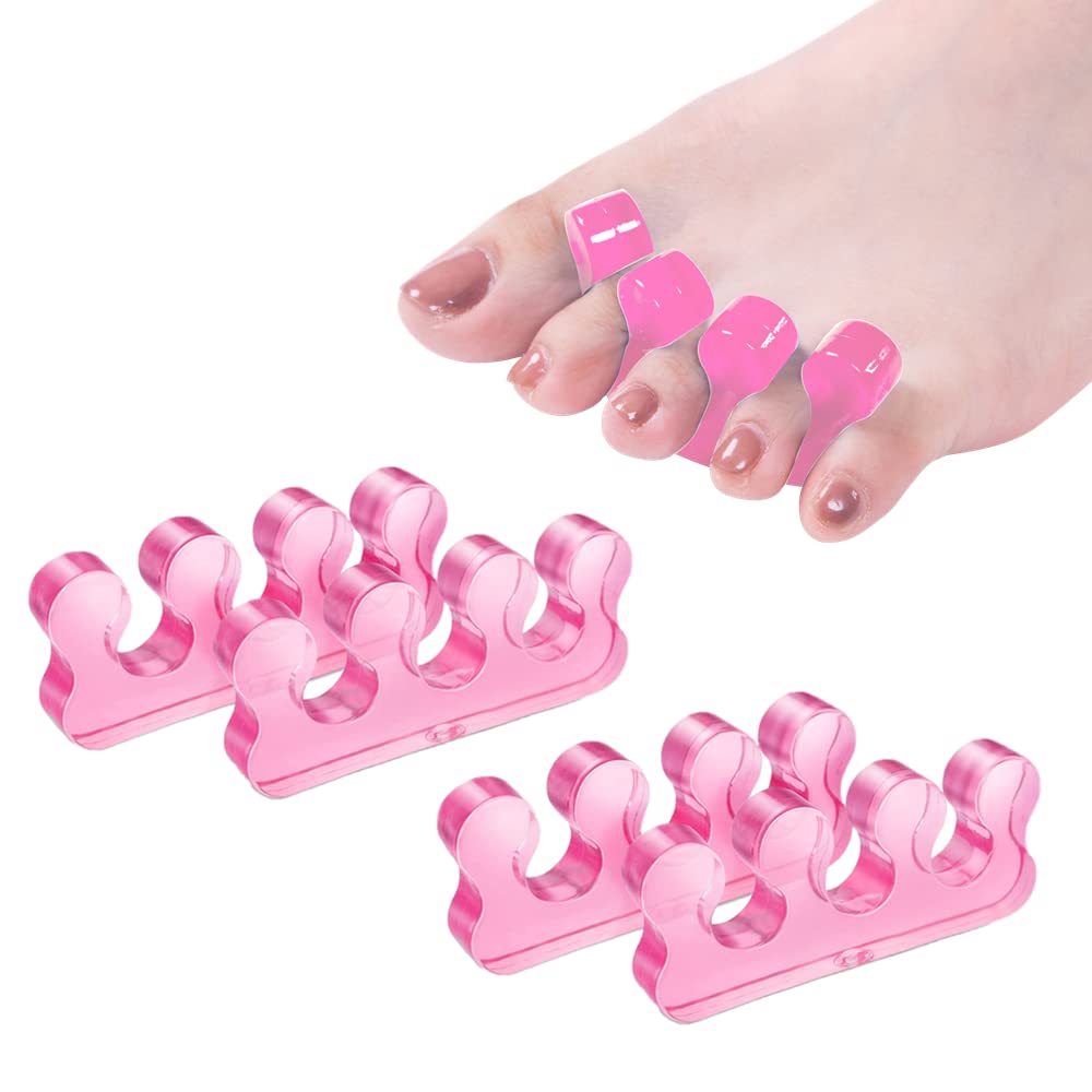 Pedicure Toe Separators for Bunion & Nail Polish Orthopedic Gel Toenail Dividers, Soft Gel Pedicure Kit Suitable for Salon Supplies, Beauty Tools for Toenail Separation